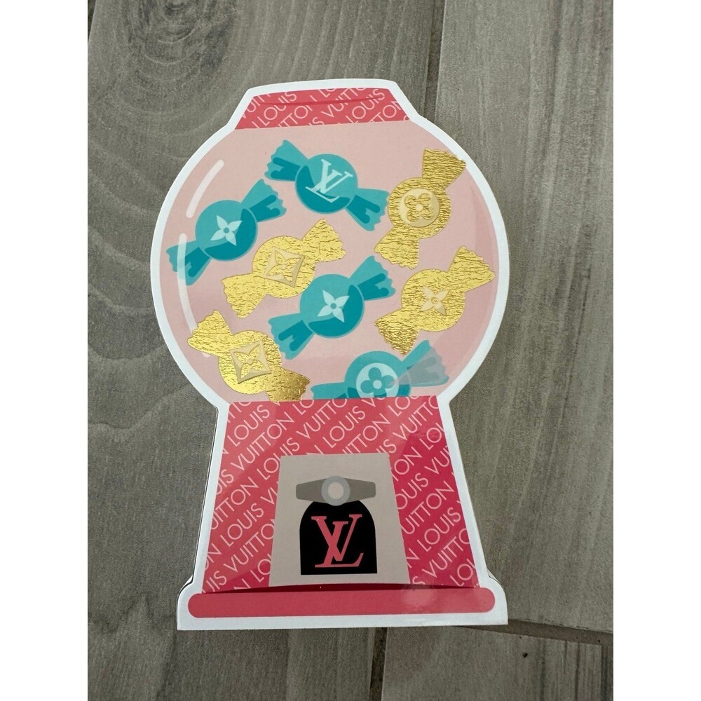 Louis Vuitton wooden gumball machine decoration